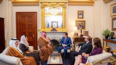 سمو ولي العهد يعقد في مقر الكونغرس بواشنطن اجتماعات ثنائية وموسعة مع قيادات وأعضاء مجلس النواب في مختلف اللجان